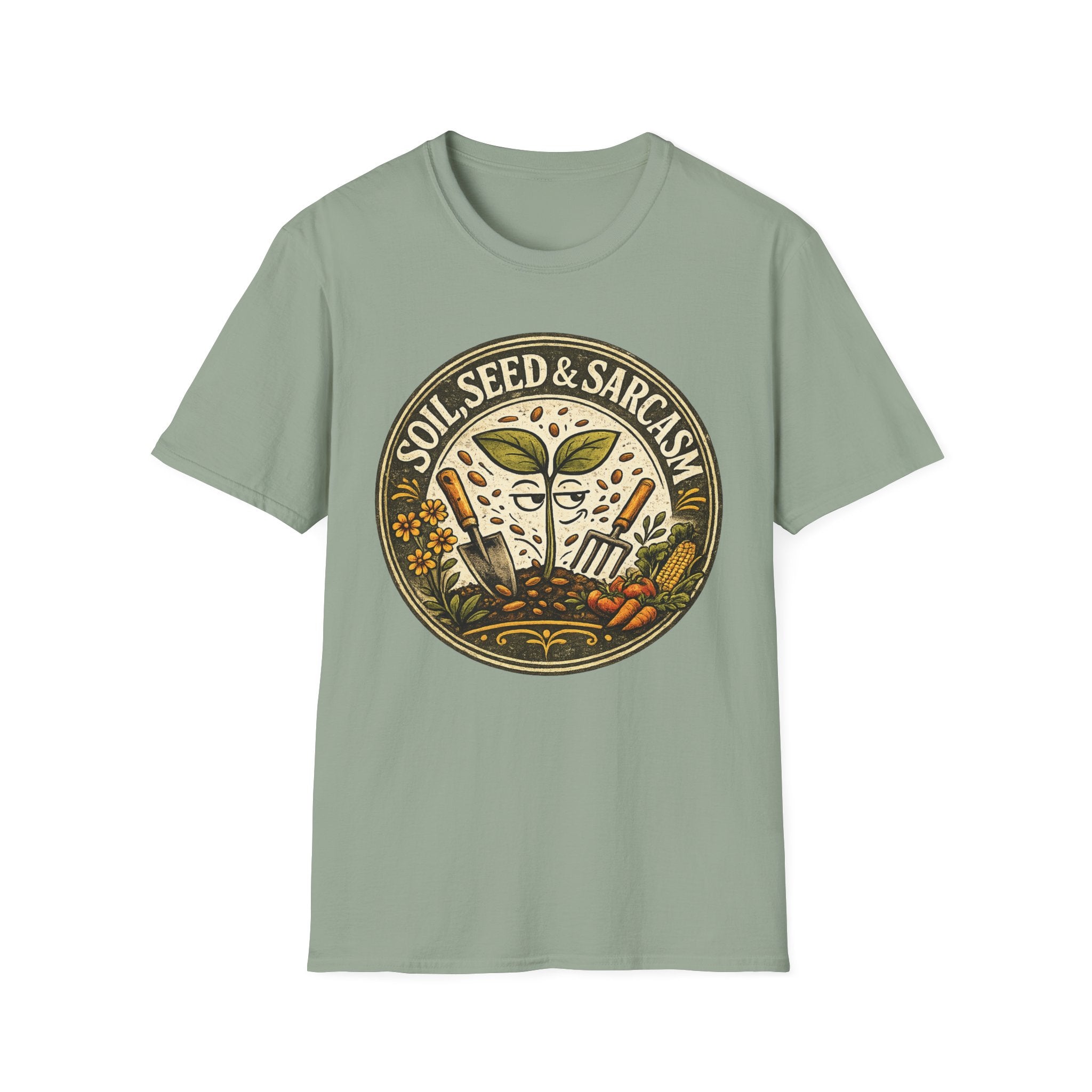 "SOIL, SEED & SARCASM"  Brand Logo