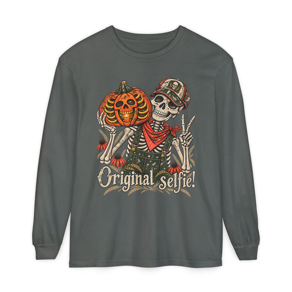 Original Selfie  Ball Cap Grunge - Long sleeve T-shirt  - Autumn Fun Collection
