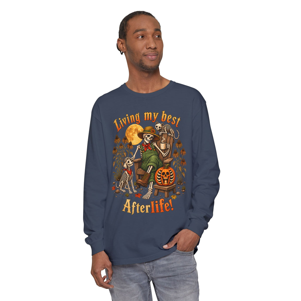 Living My Best AfterLife  - Long sleeve T-shirt  - Autumn Fun Collection