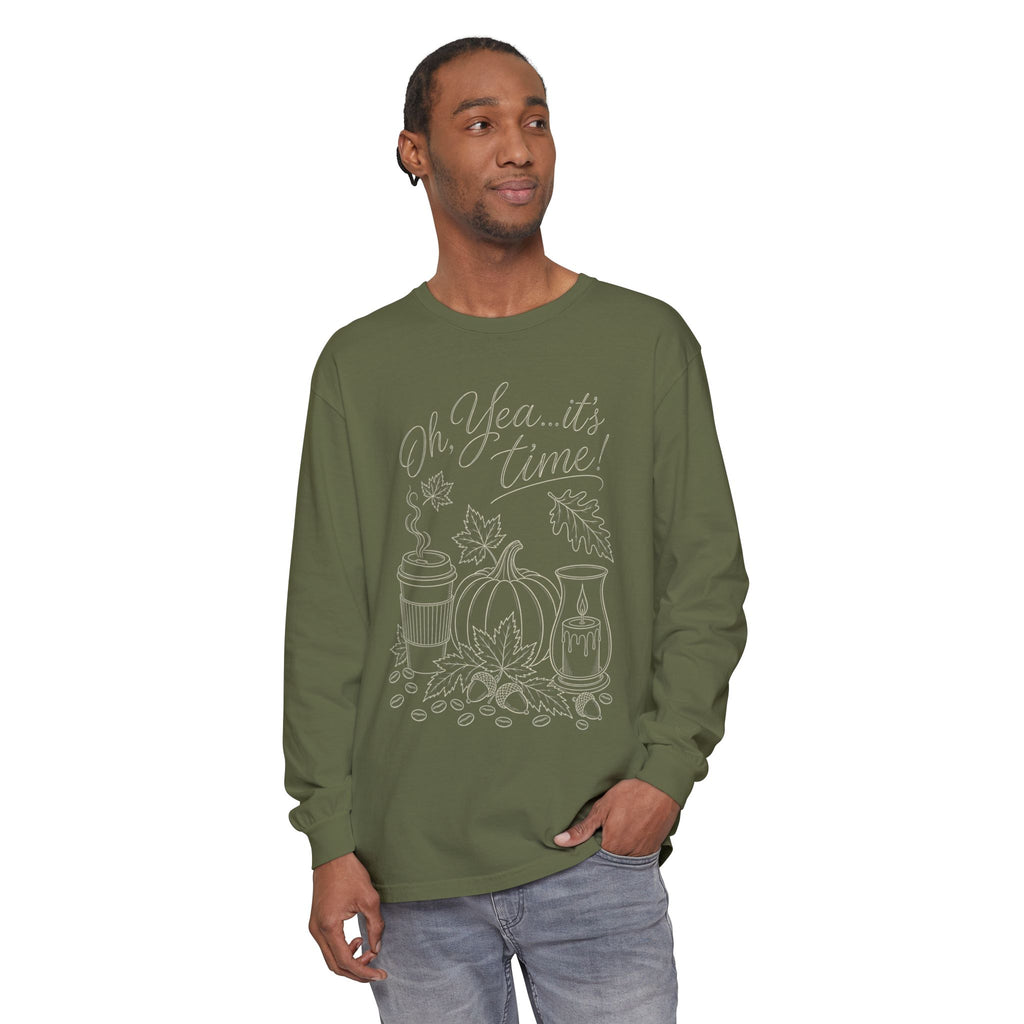 Oh Yea... It's Time!  Autumn Fun collection  -  Long sleeve T-shirt