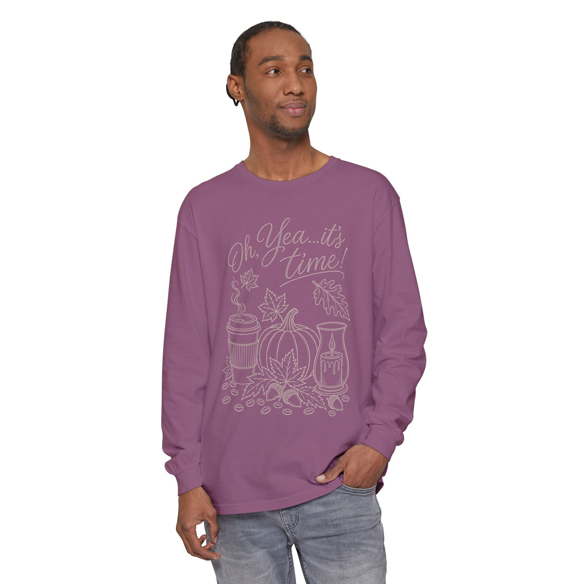 Oh Yea... It's Time!  Autumn Fun collection  -  Long sleeve T-shirt