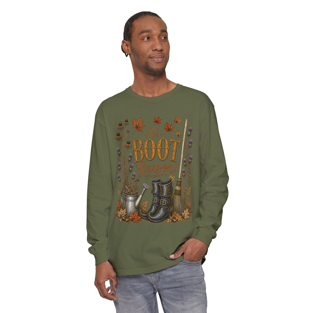 it's BOOT Season!  Autumn Fun collection  -  Long sleeve T-shirt