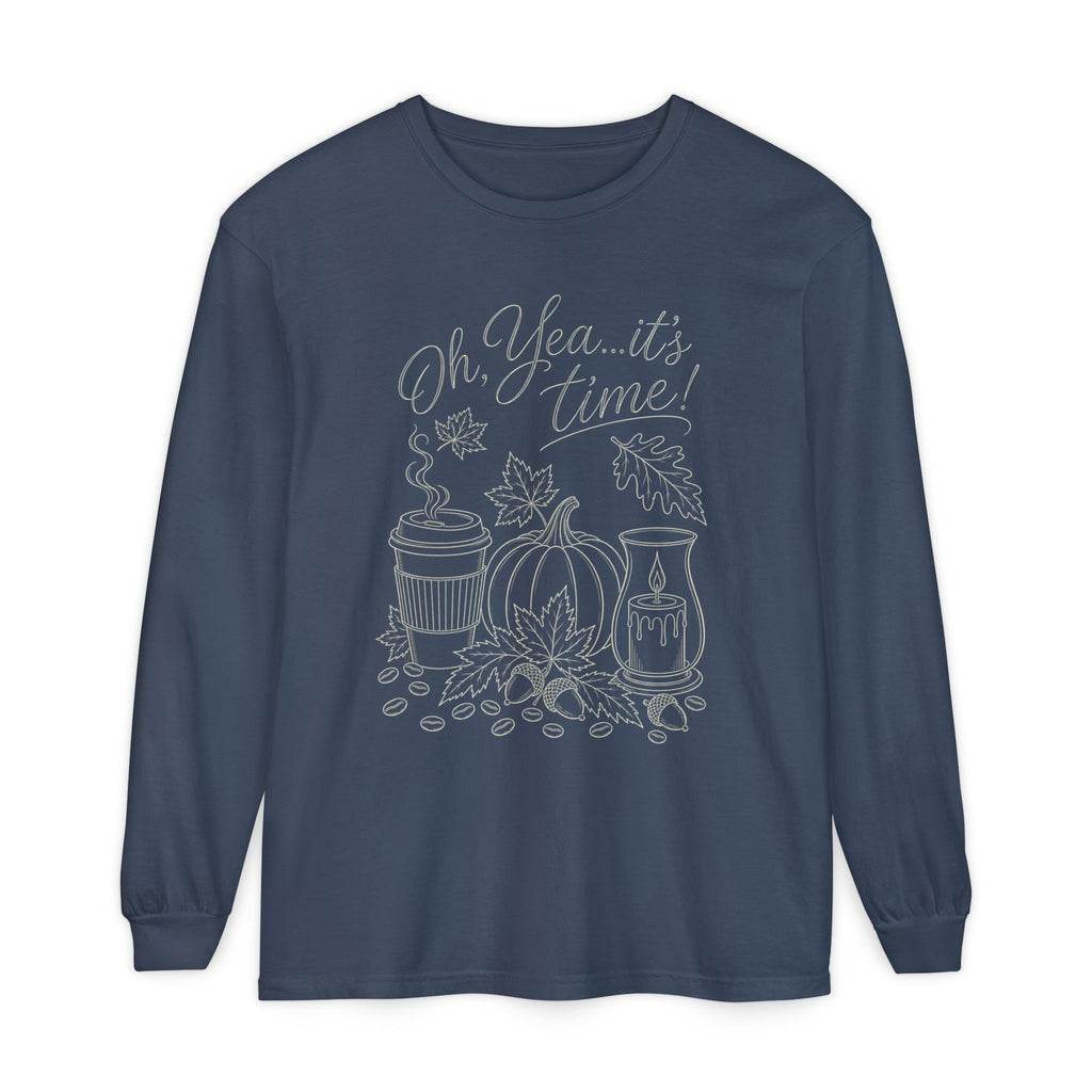 Oh Yea... It's Time!  Autumn Fun collection  -  Long sleeve T-shirt