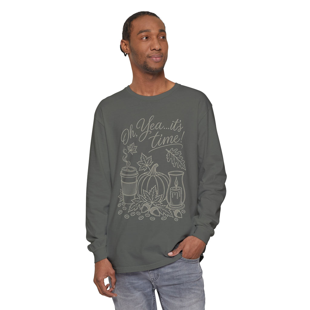 Oh Yea... It's Time!  Autumn Fun collection  -  Long sleeve T-shirt